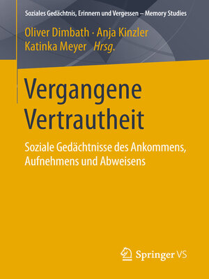 cover image of Vergangene Vertrautheit